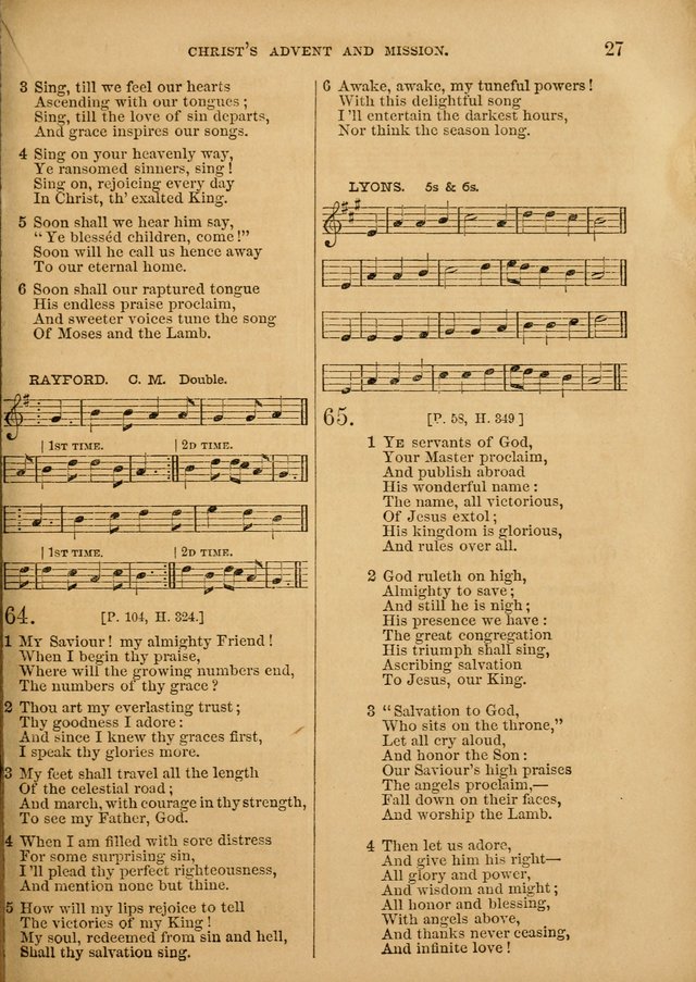 The Sabbath School Hymn and Tune Book: selected from the Sabbath hymn and tune book page 27