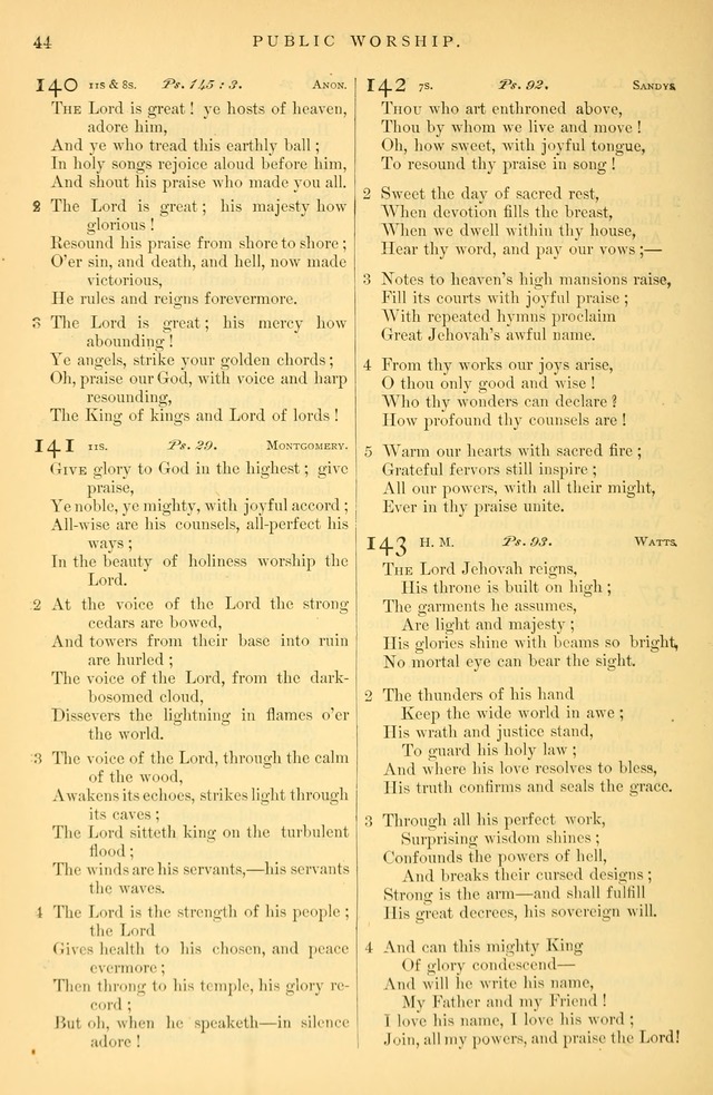 Songs for the Sanctuary: or hymns and tunes for Christian Worship page 45