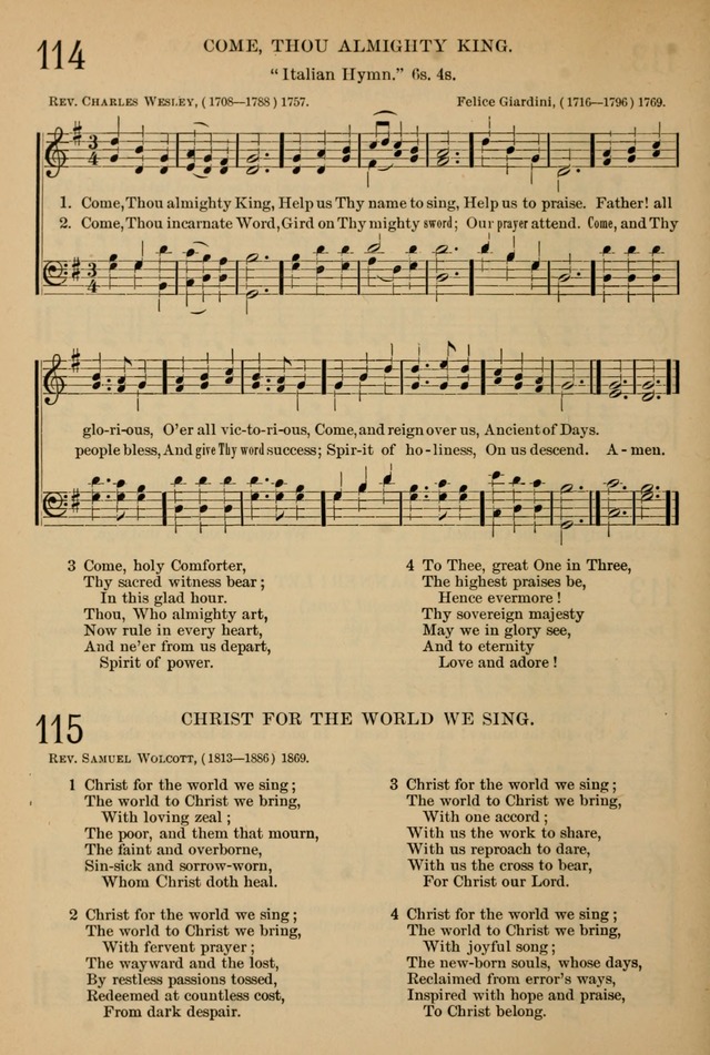The Sunday School Hymnal: with offices of devotion page 106