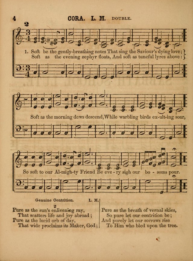 The Sabbath School Lute: a selection of hymns and appropriate melodies, adapted to the wants of Sabbath schools, families and social meetings page 4