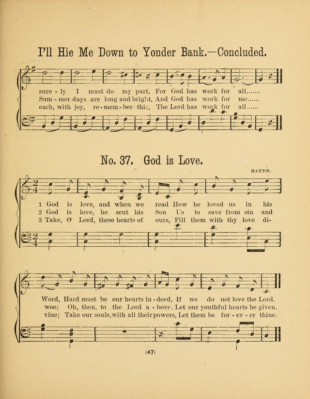 Sacred Songs for Little Singers: a collection adapted to primary classes in Sabbath-schools page 47