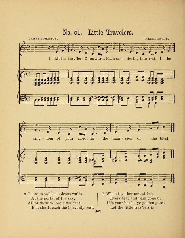 Sacred Songs for Little Singers: a collection adapted to primary classes in Sabbath-schools page 62
