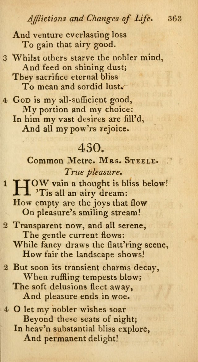 A Selection of Sacred Poetry: consisting of psalms and hymns from Watts, Doddridge, Merrick, Scott, Cowper, Barbauld, Steele, and others (2nd ed.) page 363