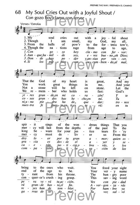 Santo, Santo, Santo: cantos para el pueblo de Dios = Holy, Holy, Holy: songs for the people of God page 108