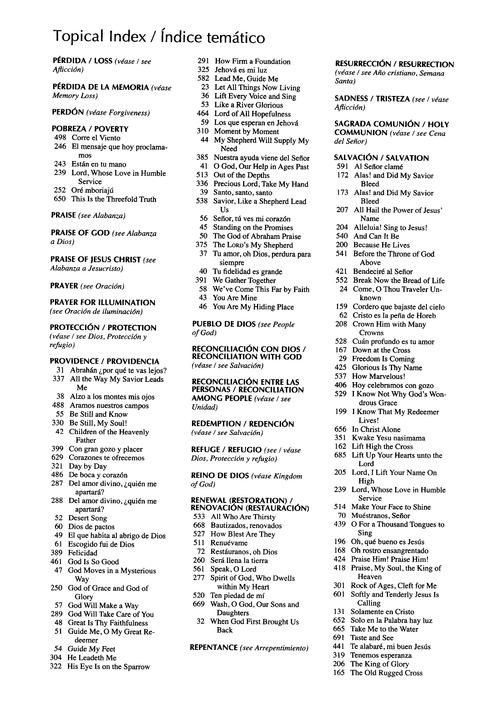 Santo, Santo, Santo: cantos para el pueblo de Dios = Holy, Holy, Holy: songs for the people of God page 1137