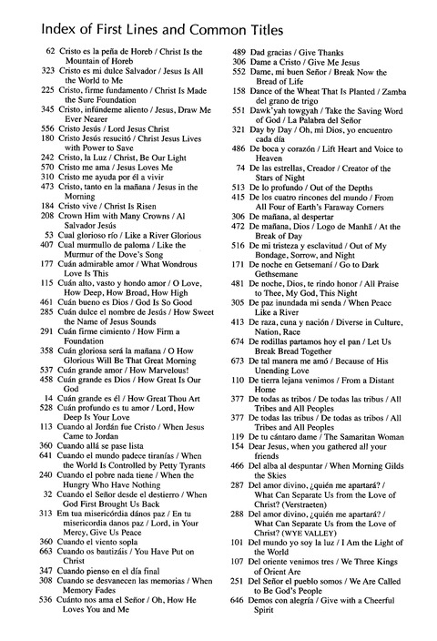 Santo, Santo, Santo: cantos para el pueblo de Dios = Holy, Holy, Holy: songs for the people of God page 1163