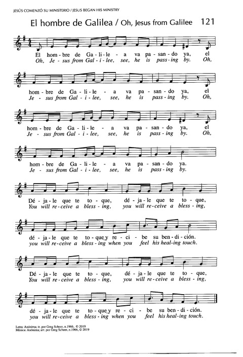 Santo, Santo, Santo: cantos para el pueblo de Dios = Holy, Holy, Holy: songs for the people of God page 190