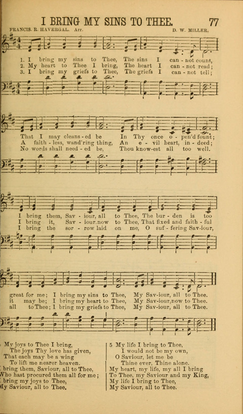 Sabbath Songs and Spiritual Hymns page 77