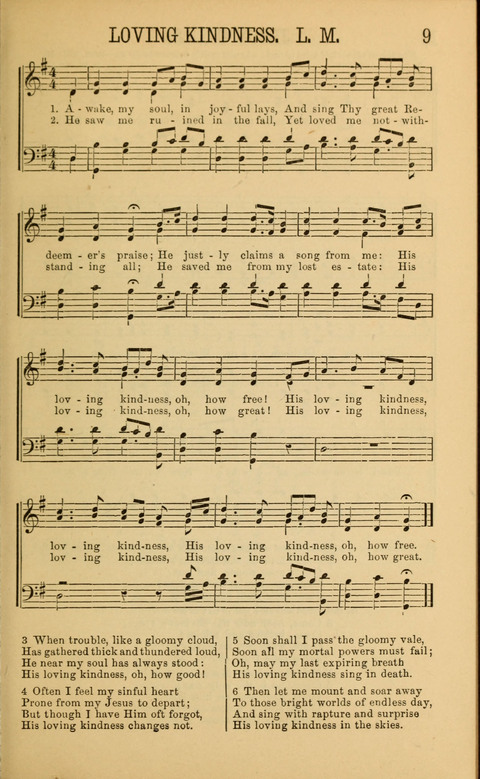 Sabbath Songs and Spiritual Hymns page 9