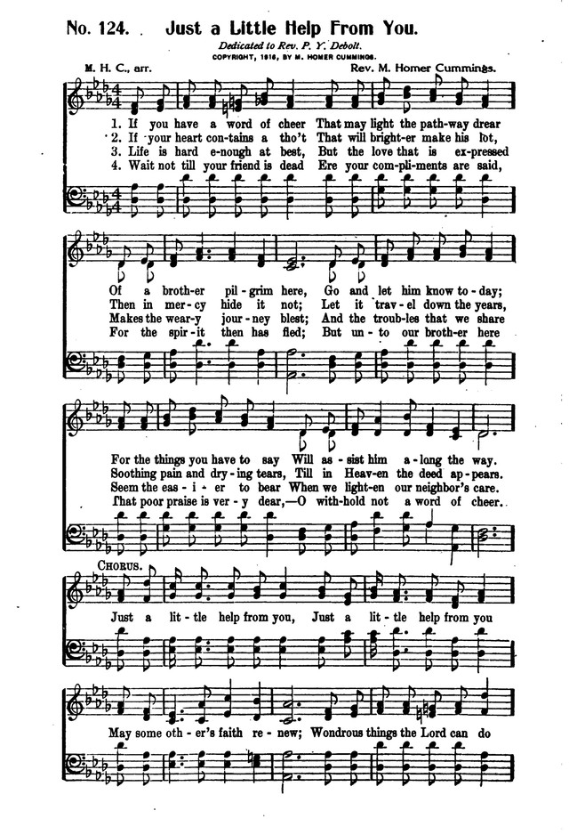 Songs of Salvation and Service. Revised page 124