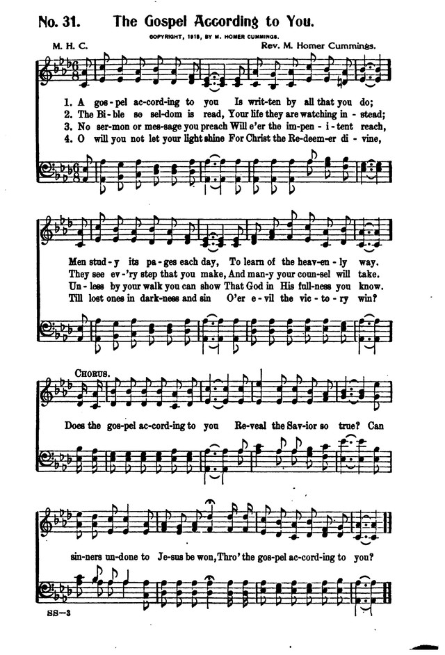 Songs of Salvation and Service. Revised page 31