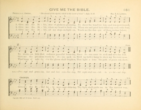 Sunny-Side Songs for Sunday Schools page 181