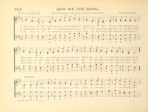 Sunny-Side Songs for Sunday Schools page 182