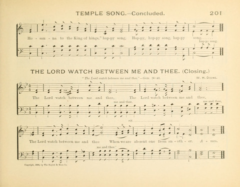 Sunny-Side Songs for Sunday Schools page 201