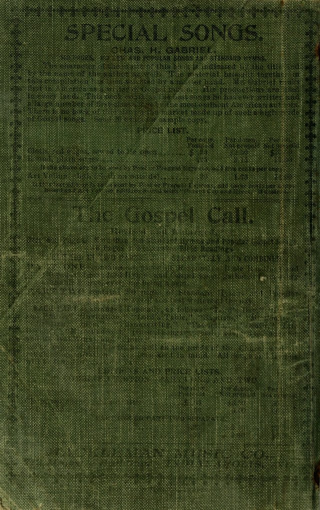 Special Songs: for Sunday schools, revival meetings, etc. page 160