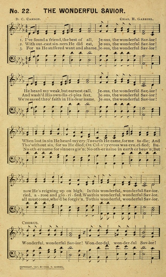 Special Songs: for Sunday schools, revival meetings, etc. page 22