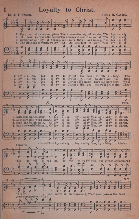 Songs of Triumph Nos. 1 and 2 Combined: 201 choice new hymns for choirs, solo singers, the home circle, etc. page 1