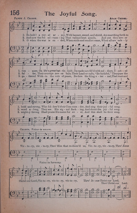 Songs of Triumph Nos. 1 and 2 Combined: 201 choice new hymns for choirs, solo singers, the home circle, etc. page 147