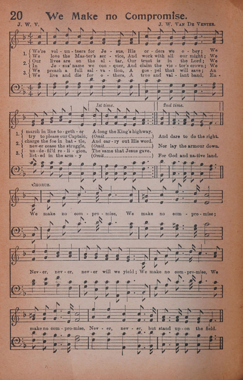 Songs of Triumph Nos. 1 and 2 Combined: 201 choice new hymns for choirs, solo singers, the home circle, etc. page 20