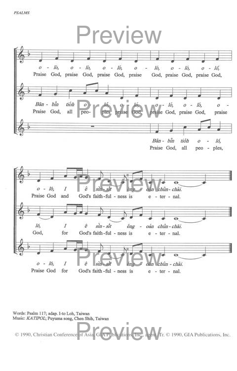Sound the Bamboo: CCA Hymnal 2000 page 130