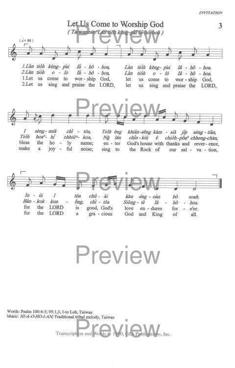 Sound the Bamboo: CCA Hymnal 2000 page 3