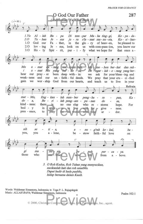 Sound the Bamboo: CCA Hymnal 2000 page 384