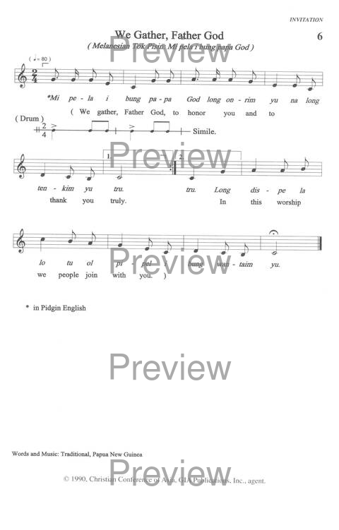 Sound the Bamboo: CCA Hymnal 2000 page 5