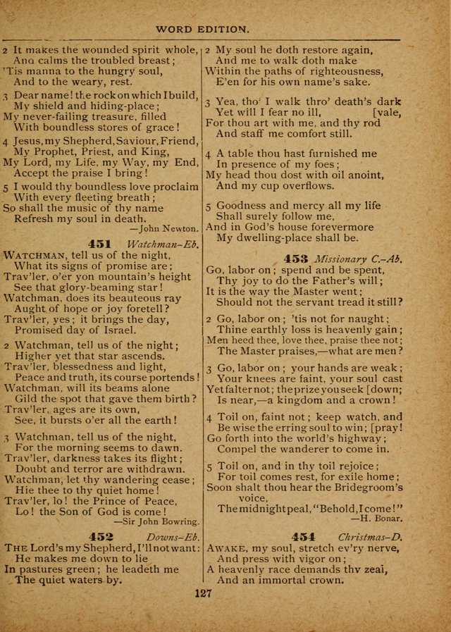 The Sacred Trio: comprising Redemption Songs, Showers of Blessing, The Joyful Sound (Word ed.) page 129