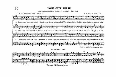 Sacred Tunes and Hymns: Containing a Special Collection of a Very High Order of Standard Sacred Tunes and Hymns Novel and Newly Arranged page 62