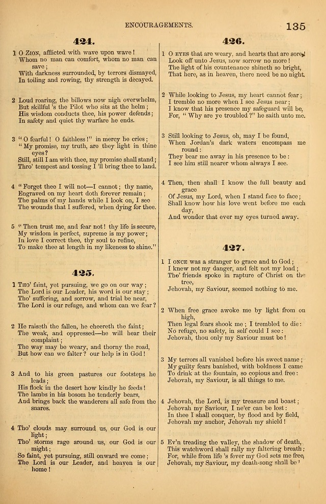 Songs of the Church: or, hymns and tunes for Christian worship page 135