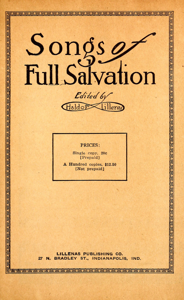 Songs of Full Salvation page ii