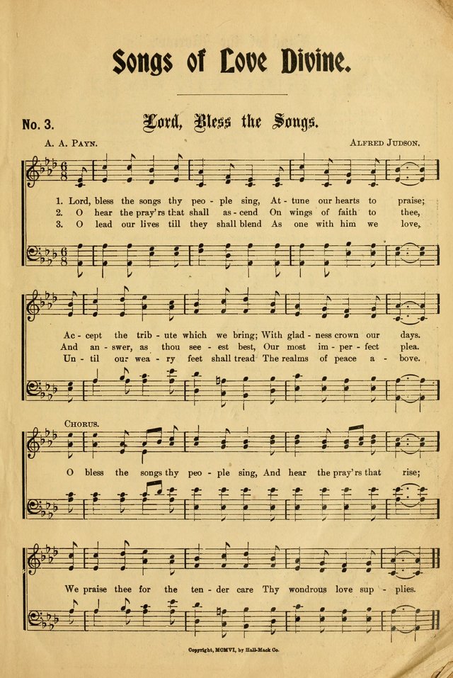 Songs of Love Divine page 3