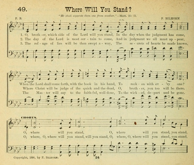 Songs of the Morning: a choice collection of songs and hymns for the Sunday school and other social services page 35