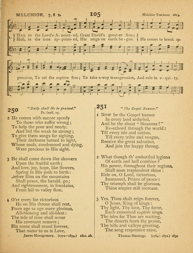 Songs of Praise: a selection of standard hymns and tunes for the Sunday-shcools and social meetings page 106