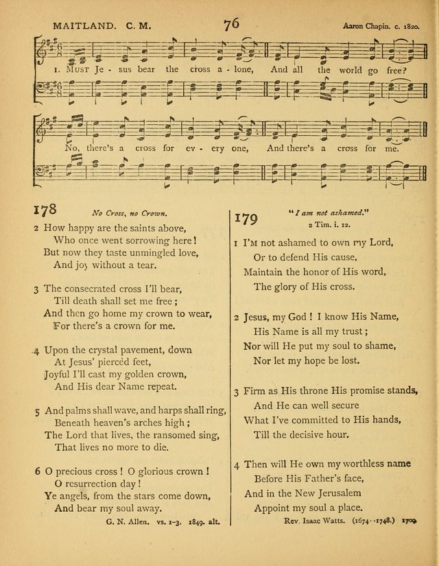 Songs of Praise: a selection of standard hymns and tunes for the Sunday-shcools and social meetings page 77
