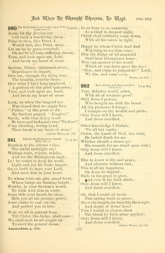 Songs of Pilgrimage: a hymnal for the churches of Christ (2nd ed.) page 331