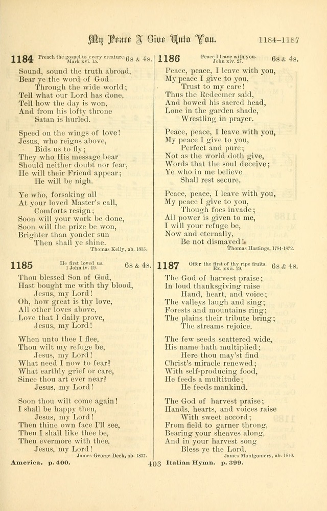 Songs of Pilgrimage: a hymnal for the churches of Christ (2nd ed.) page 403