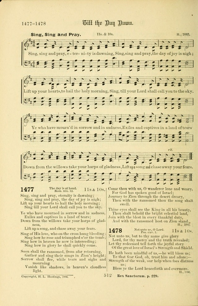 Songs of Pilgrimage: a hymnal for the churches of Christ (2nd ed.) page 512