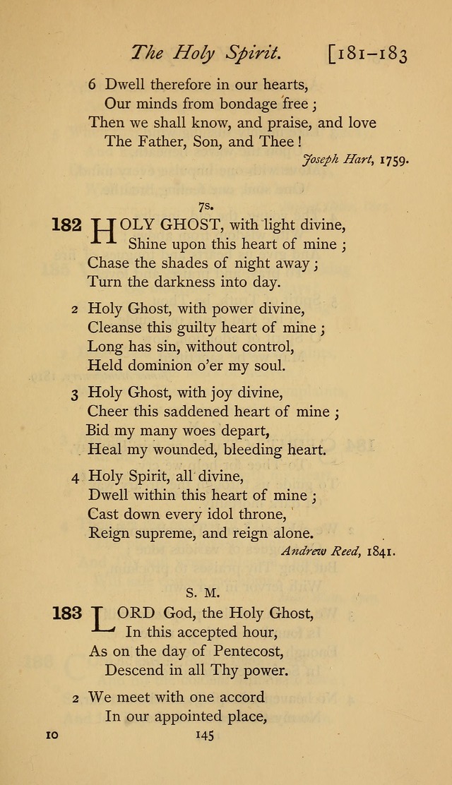 The Sacrifice of Praise. psalms, hymns, and spiritual songs designed for public worship and private devotion, with notes on the origin of hymns. page 145
