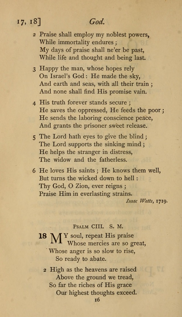 The Sacrifice of Praise. psalms, hymns, and spiritual songs designed for public worship and private devotion, with notes on the origin of hymns. page 16