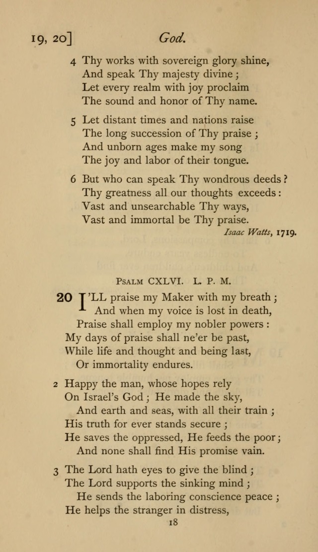 The Sacrifice of Praise. psalms, hymns, and spiritual songs designed for public worship and private devotion, with notes on the origin of hymns. page 18