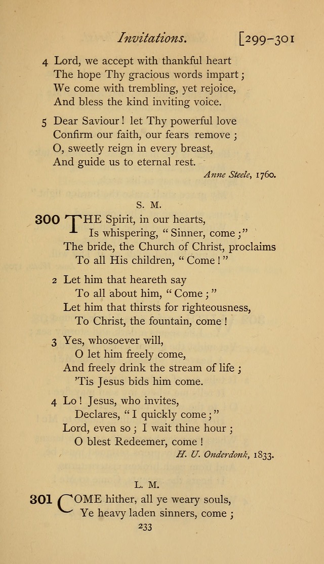 The Sacrifice of Praise. psalms, hymns, and spiritual songs designed for public worship and private devotion, with notes on the origin of hymns. page 233