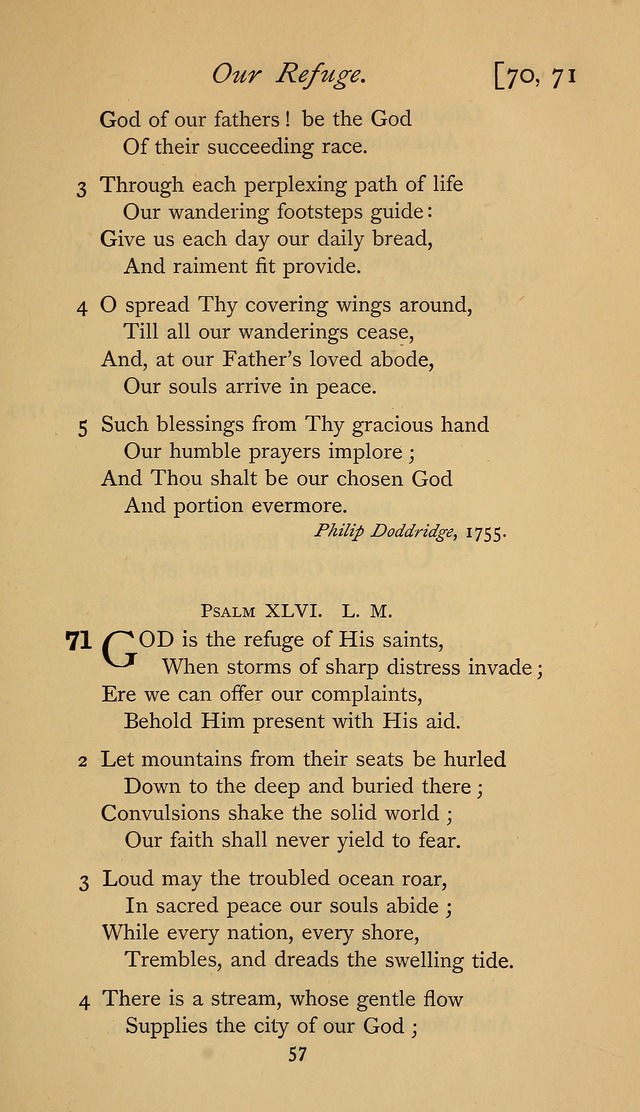 The Sacrifice of Praise. psalms, hymns, and spiritual songs designed for public worship and private devotion, with notes on the origin of hymns. page 57
