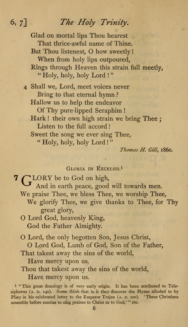 The Sacrifice of Praise. psalms, hymns, and spiritual songs designed for public worship and private devotion, with notes on the origin of hymns. page 6
