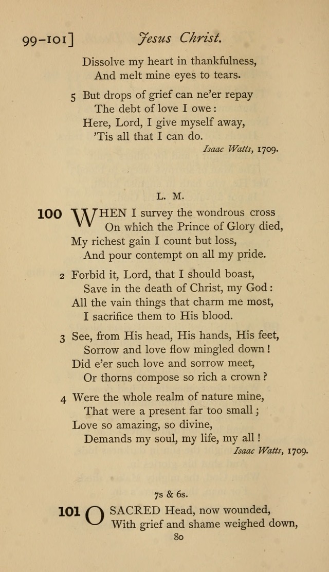 The Sacrifice of Praise. psalms, hymns, and spiritual songs designed for public worship and private devotion, with notes on the origin of hymns. page 80