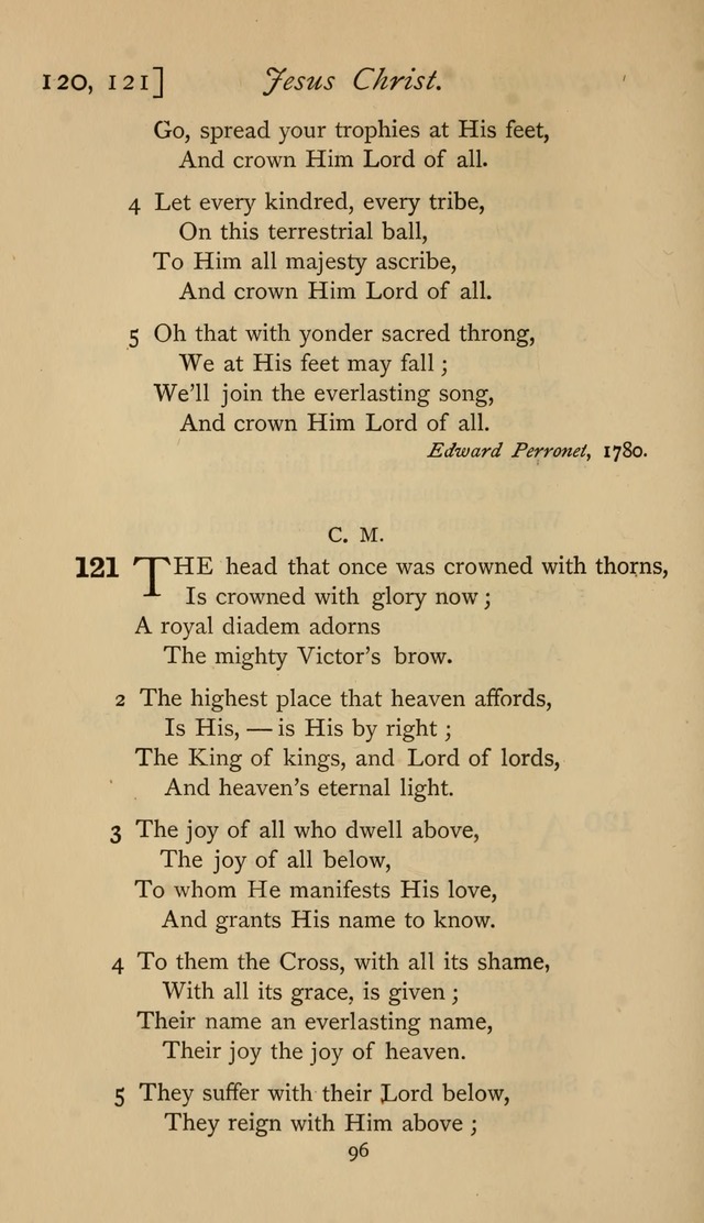 The Sacrifice of Praise. psalms, hymns, and spiritual songs designed for public worship and private devotion, with notes on the origin of hymns. page 96