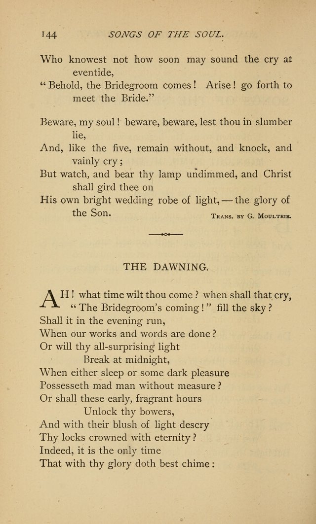 Songs of the Soul: gathered out of many lands and ages page 144