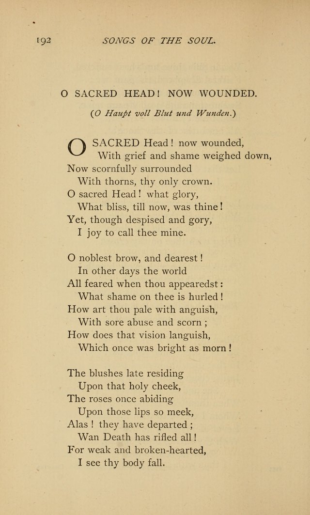 Songs of the Soul: gathered out of many lands and ages page 192