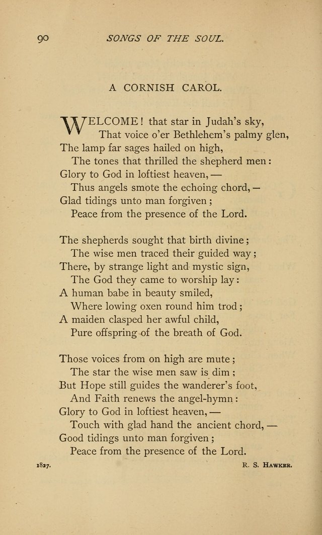 Songs of the Soul: gathered out of many lands and ages page 90