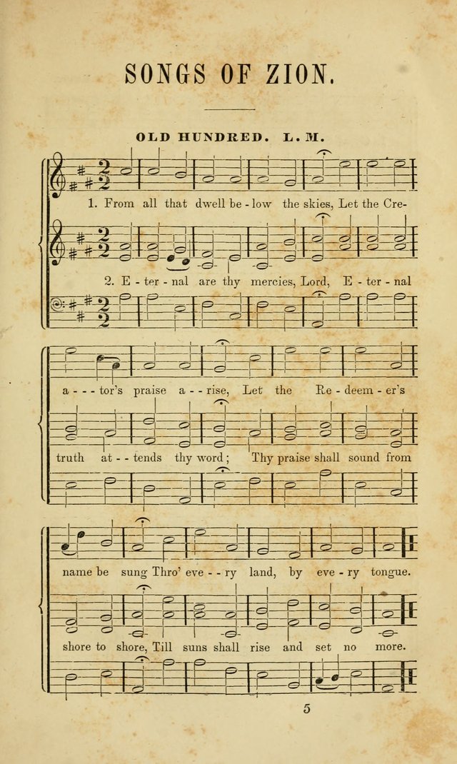 Songs of Zion: a manual of the best and most popular hymns and tunes, for social and private devotion page 12